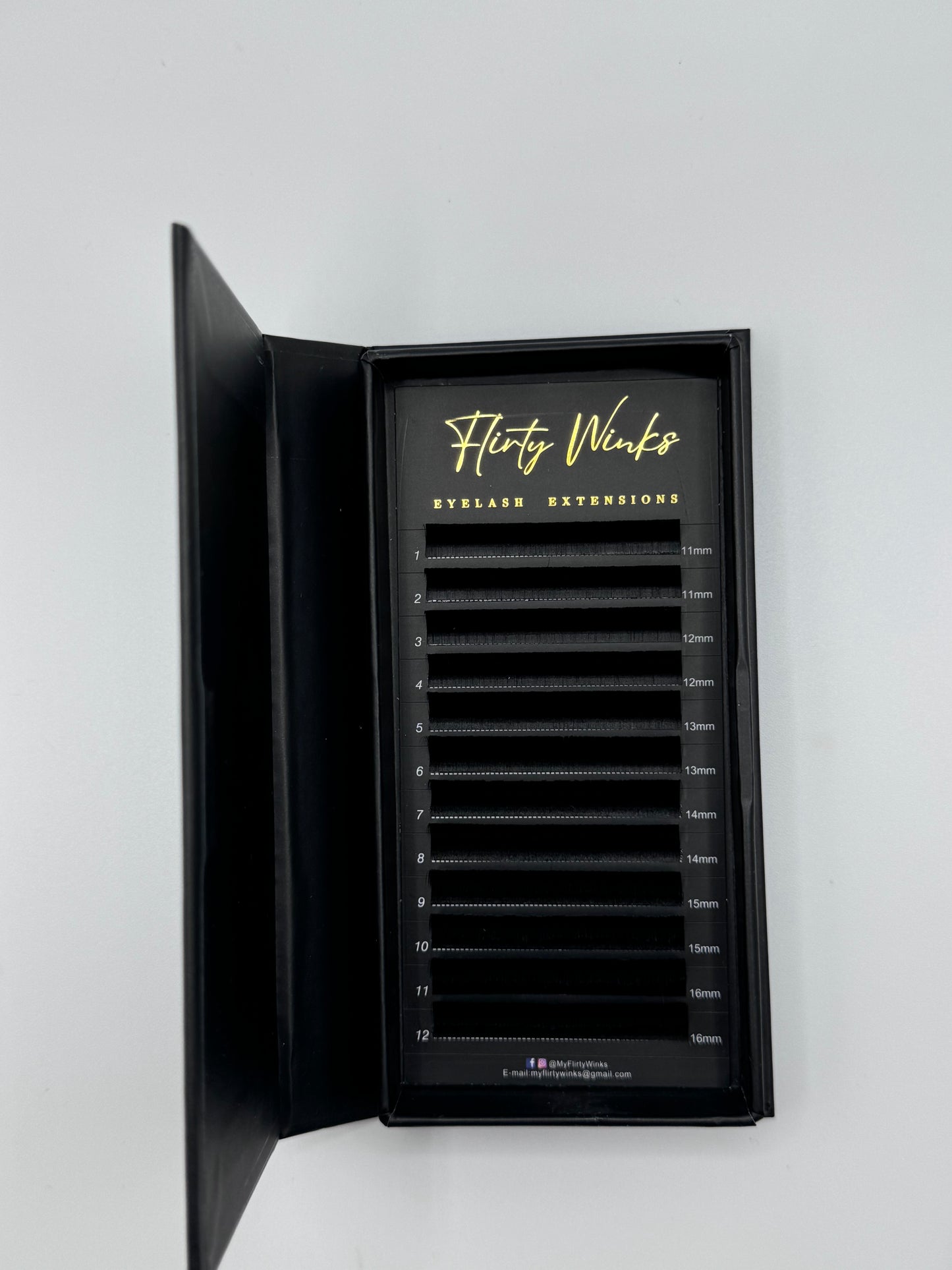 0.05 Volume Lash Tray, CC CURL, MIXED TRAY
