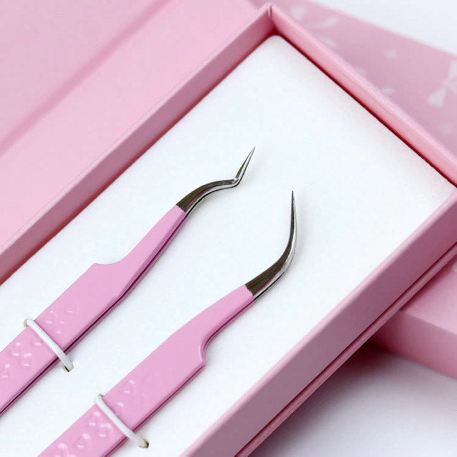 2 PC Bow Tweezer Set