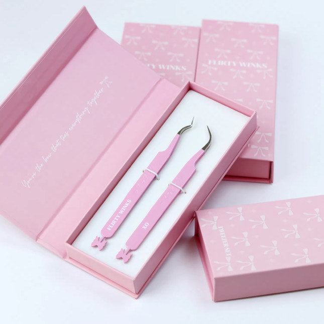 2 PC Bow Tweezer Set