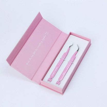 2 PC Bow Tweezer Set