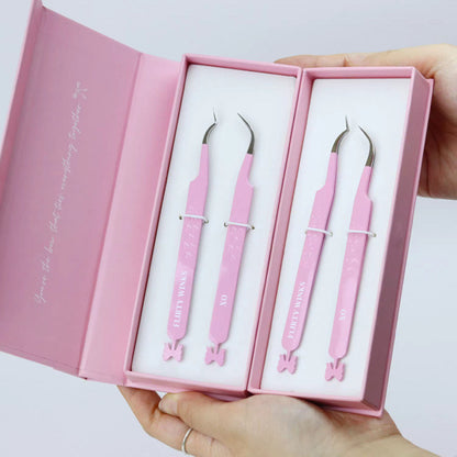 2 PC Bow Tweezer Set